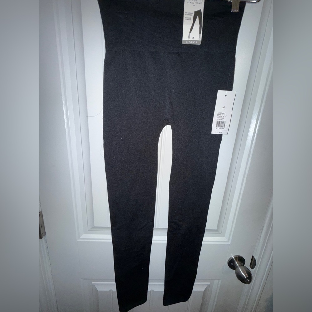 New Directions Dark Gray Leggings - Picture 5 of 9